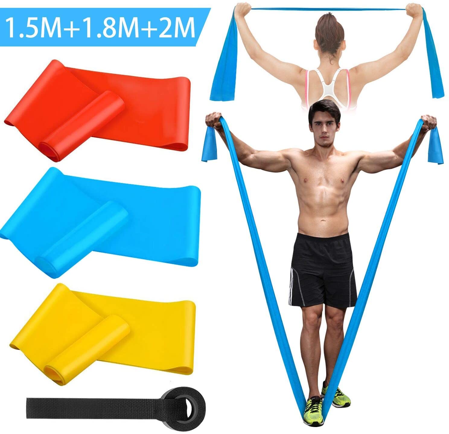 Crossfit Belt - أربطة اللياقة البدنية المرنة 3 قطعة